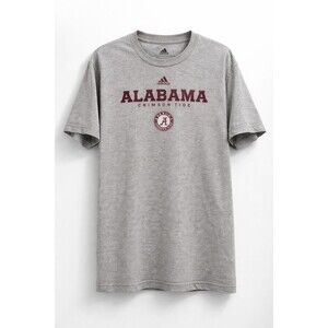 Adidas Alabama Crimson Tide Shirt Men Large Gray NCAA Graphic